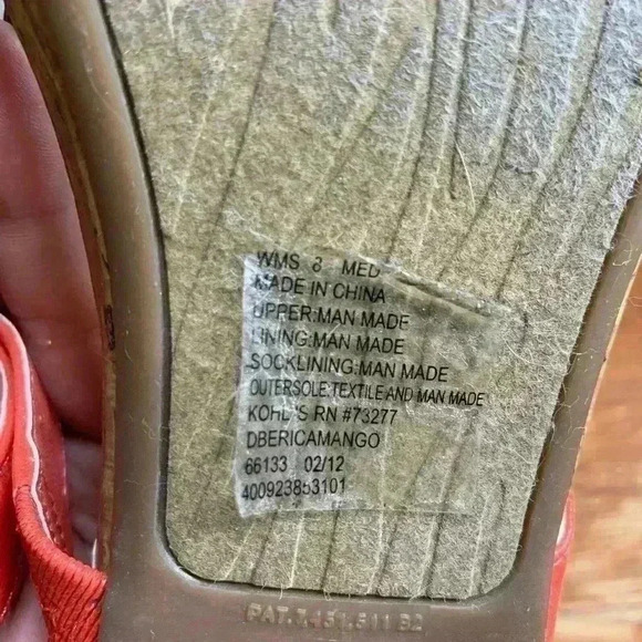 Dana Buchman Erica Mango Cork Sandal - Size 8. - Picture 6 of 7